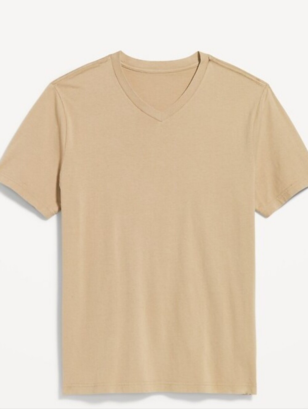 GAP XL Mens Casual Cotton V-neck T-shirt Oatmeal Color